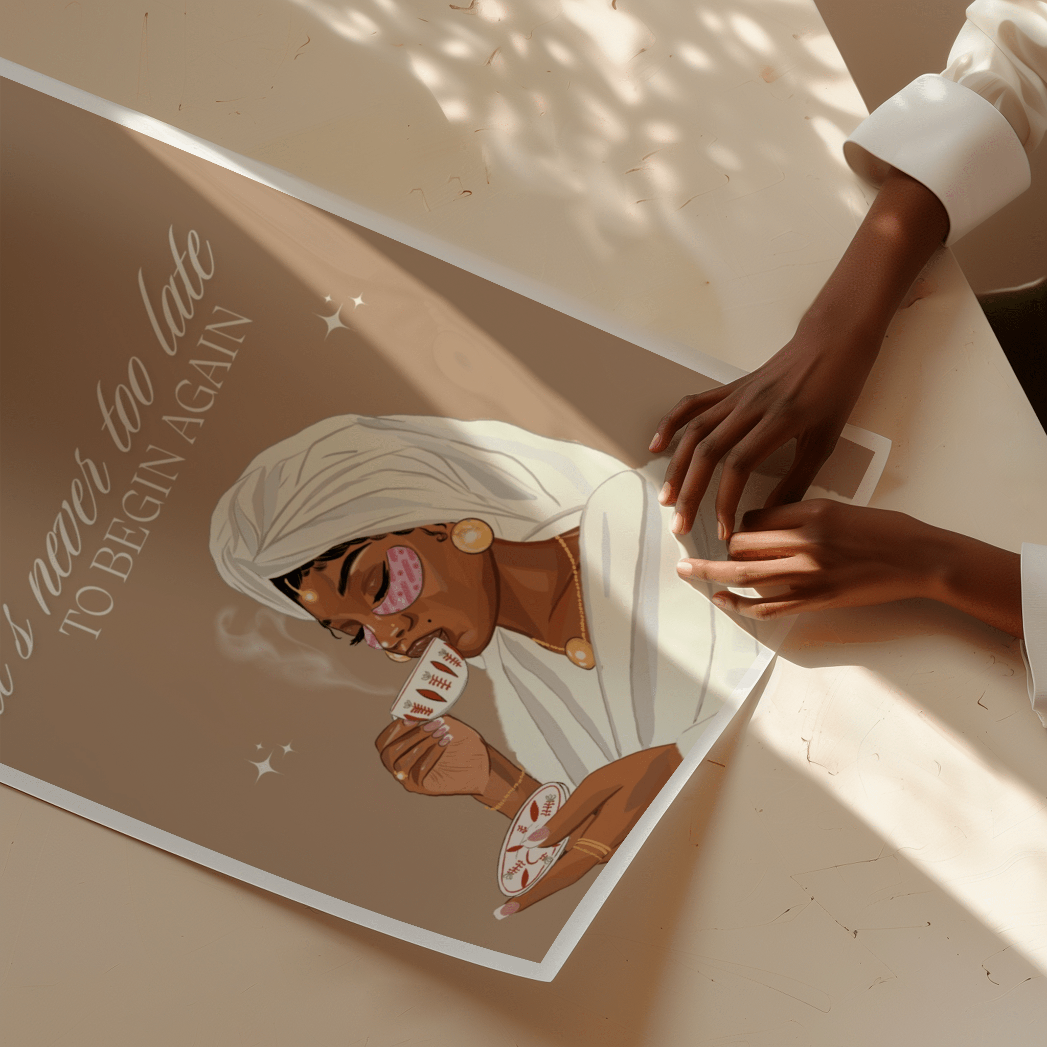 It's Never Too Late to Begin Again - Matte Vertical Posters